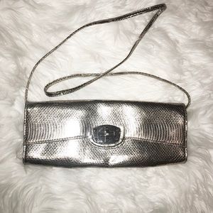 J. Renee Silver Cross Body/Clutch